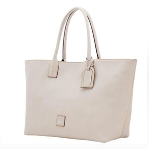 Dooney & Bourke Medium Russel Florentine Leather Tote in ECRU  - NWT